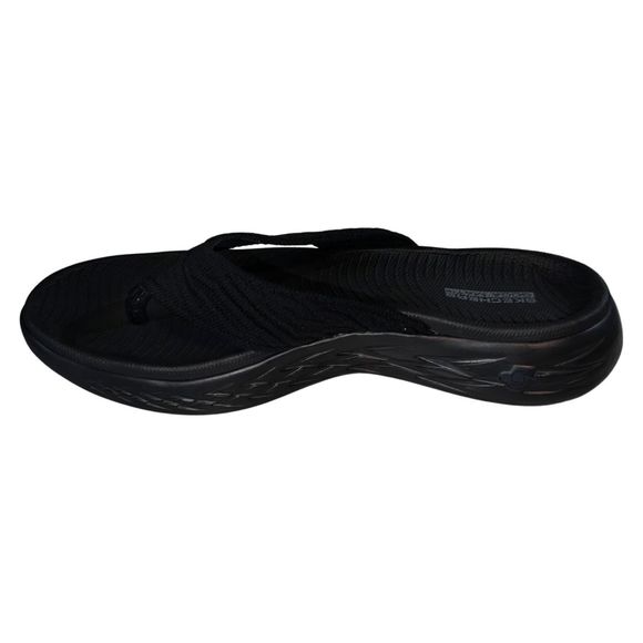 Skechers Women's Performance On The Go 600 Black Flip Flop Sandal Size 6 - Picture 10 of 12